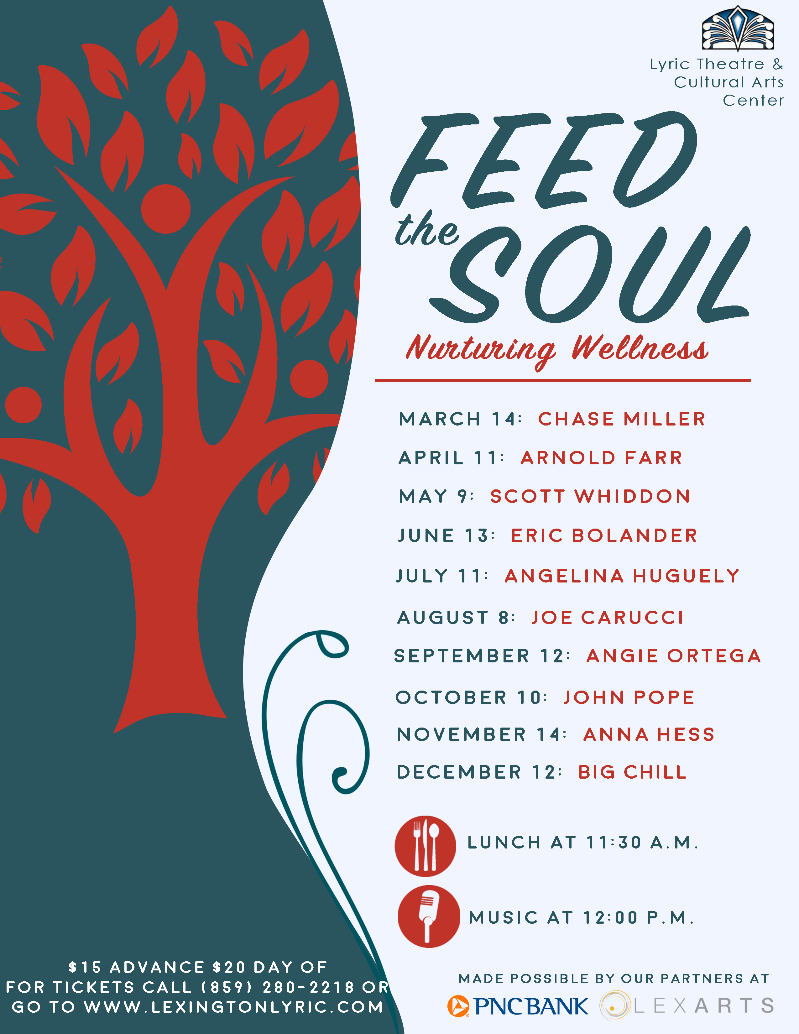 feed the soul 8.5 x 11 flyer with dates